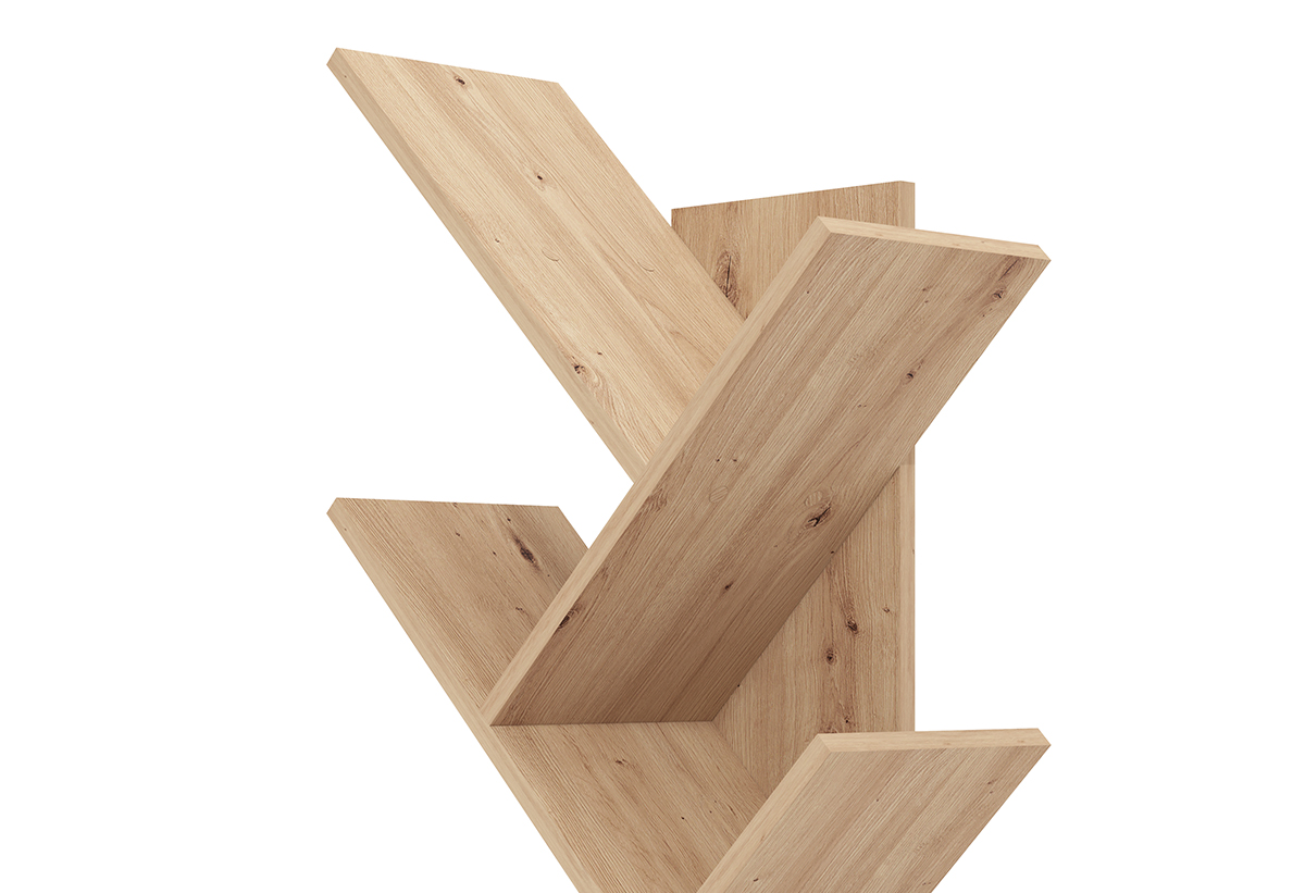 Απεικονίζεται κοντινό σε ράφια της βιβλιοθήκης.